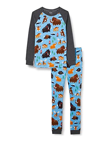 Hatley Jungen Organic Cotton Raglan Sleeve Printed Pyjama Set Pyjamaset, Ice Age, 3 Jahre von Hatley