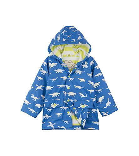 Hatley Jungen Printed Rain Jacket Regenmantel, Blau (Dinosaur Menagerie), 12 Jahre von Hatley