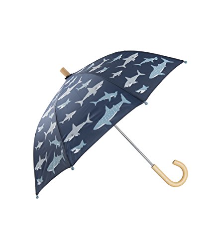 Hatley Jungen Regenschirm Printed Umbrella, Hai - Shark Frenzy, One Size von Hatley