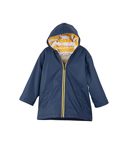 Hatley Jungen Reißverschluss Zip-Up Splash Jacket Regenjacke, Blau (Marineblau), 2 Jahre von Hatley