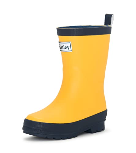 Hatley Jungen Unisex Kinder Kids Rain Boots Gummistiefel, Yellow, 28 EU von Hatley