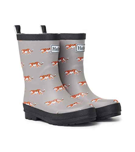 Hatley Jungen Wellington Regenlaarzen Gummistiefel, Roaming Tigers, 20 EU von Hatley