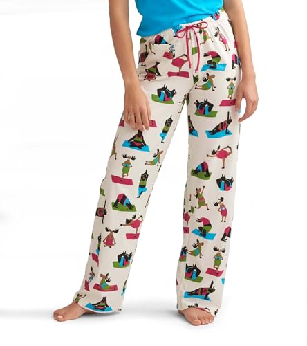 Hatley Damen Schattige dierenjersey pyjamabroek Pyjamaunterteil, Yoga Bär, S EU von Hatley