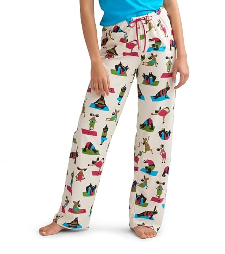 Hatley Damen Schattige dierenjersey pyjamabroek Pyjamaunterteil, Yoga Bär, M EU von Little Blue House