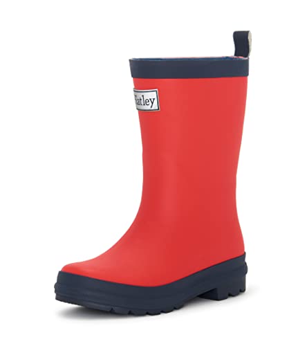 Hatley Mädchen Classic Rain Boots Arbeits-Gummistiefel, Red (Red/Navy), 21 EU (5 US) von Hatley