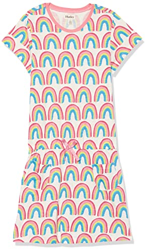 Hatley Mädchen Drop Waist Casual Dress, Pretty Rainbows, 8 Years von Hatley