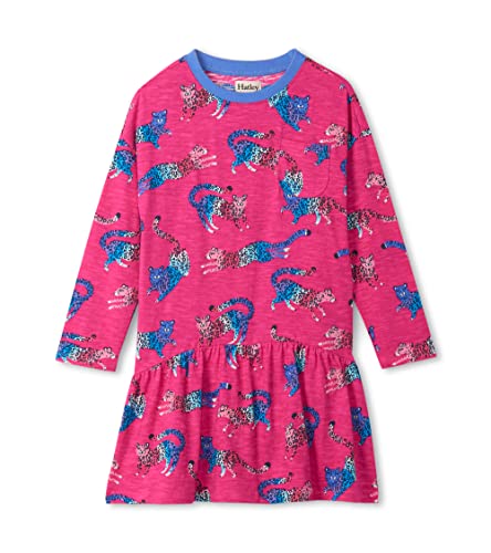 Hatley Mädchen Front Pocket Casual Dress, Fab Cheetahs, 12 Years von Hatley