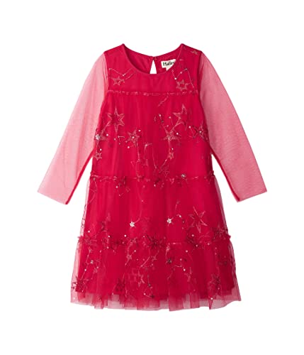 Hatley Mädchen Holiday Tulle Dress Kleid, Twinkle Galaxy, 3 Jahre von Hatley