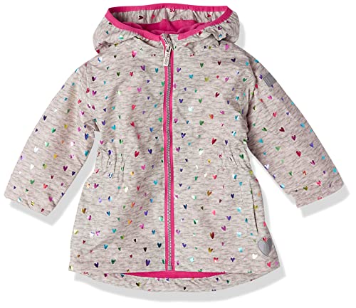 Hatley Mädchen Microvezel Microfiber Rain Jacket Regenjacke, Confetti Hearts, 8 Jahre EU von Hatley