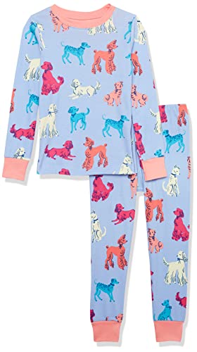 Hatley Mädchen Organic Cotton Long Sleeve Printed Pyjama Set Pyjamaset, Perfect Pups, 6 Jahre von Hatley