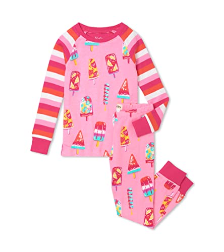 Hatley Mädchen Organic Cotton Raglan Sleeve Pyjama Set Pyjamaset, Fruity Pops, 2 Jahre von Hatley