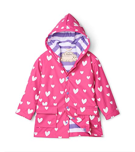 Hatley Mädchen Printed Raincoats Regenmantel, Pink (Colour Changing Sweethearts 650), 3 Jahre von Hatley