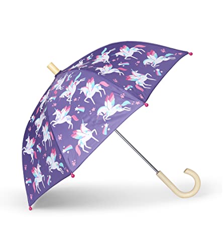 Hatley Mädchen Printed Umbrella Regenmantel, Rainbow Winged Unicorns, Einheitsgröße EU von Hatley
