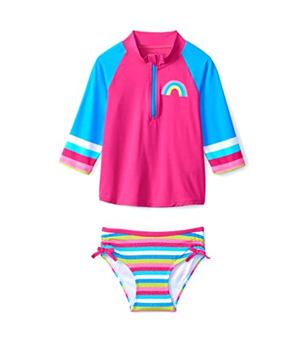 Hatley Mädchen Rashguard Set, Rainbow Stripe, 4 Jahre von Hatley