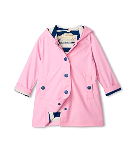 Hatley Mädchen Splash Jacket Regenjacke, Klassisches Pink und Marineblau, 2 Jahre von Hatley