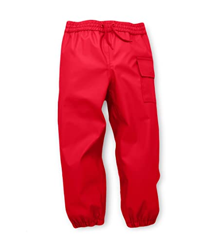 Hatley Unisex Kids Splash Pants Regenhose, Red, 10 Jahre von Hatley