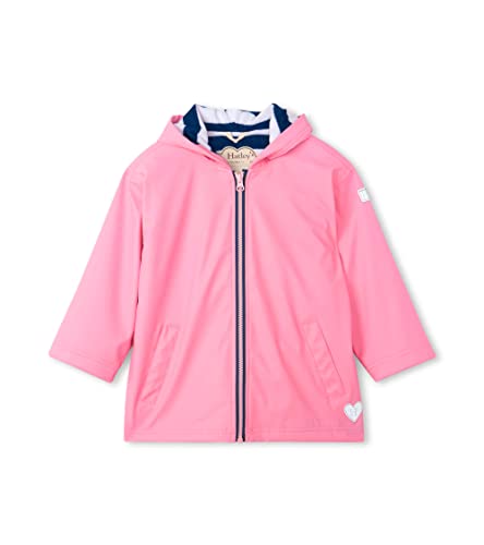 Hatley Unisex Kids Regenjacke mit Reißverschluss Zip-Up Splash Jacket, Pink, 8 Jahre von Hatley