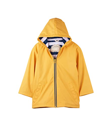 Hatley Jungen Regenjacke Mit Reißverschluss Zip-up Splash Jacket Regenmantel, Gelb, 7 Jahre EU von Hatley