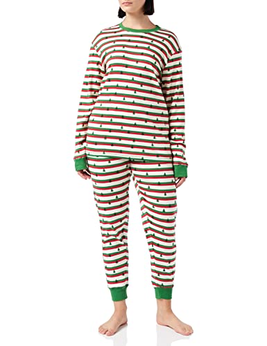 Hatley Unisex Lights Candy Stripes and Family Pyjamas Pyjamaset, Holiday Pines-Herren Pyjama Set, XXL Regular von Hatley