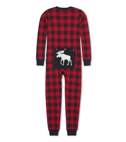 Hatley Unisex Union Suit Pyjamaset, Buffalo Plaid, 6 Jahre von Hatley