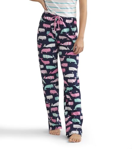 Hatley Damen Pyjamahose, Nautische Wale, 38 von Hatley