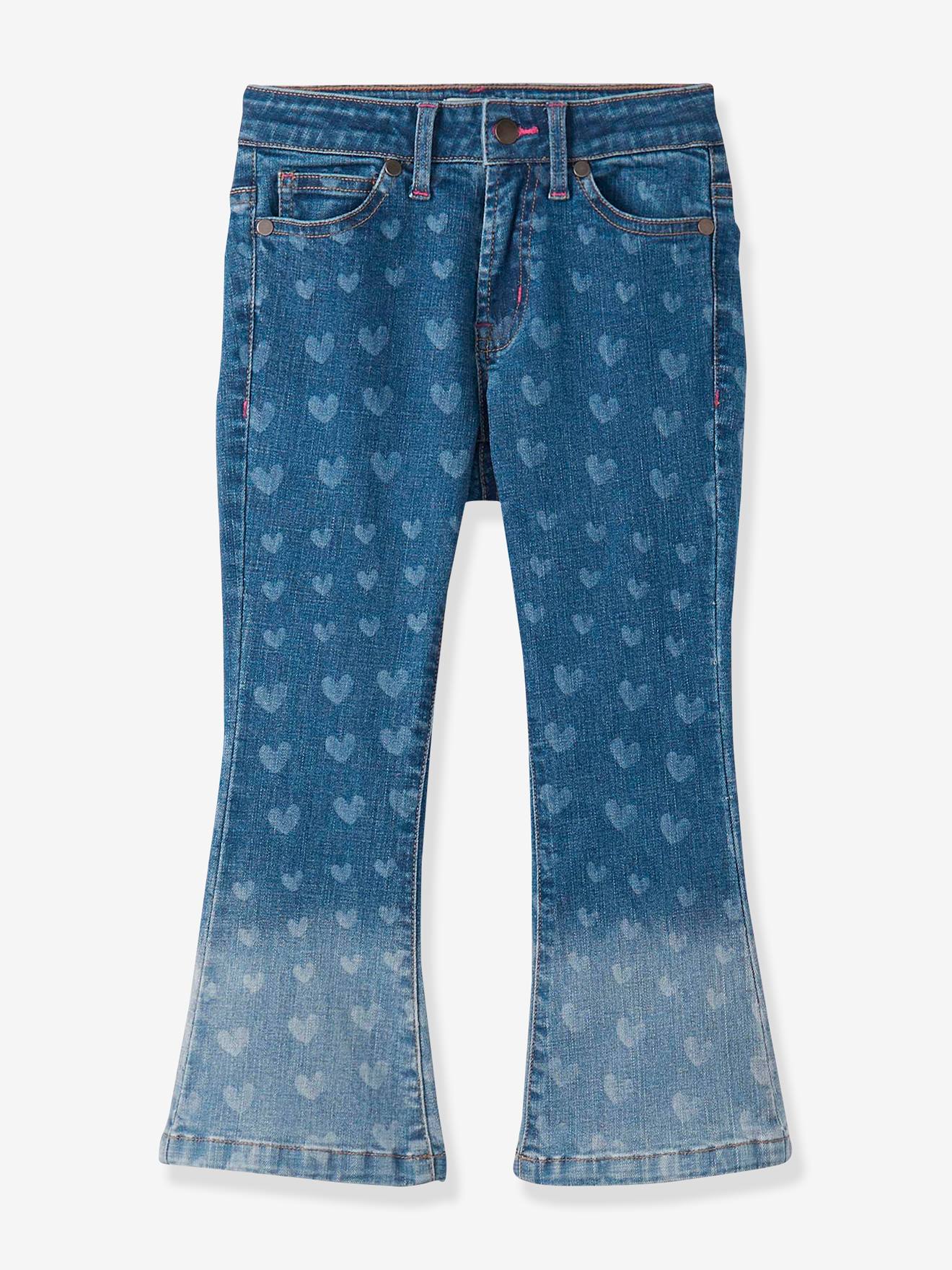 Mädchen Flared-Jeans mit Herzen Hatley gebleicht von Hatley
