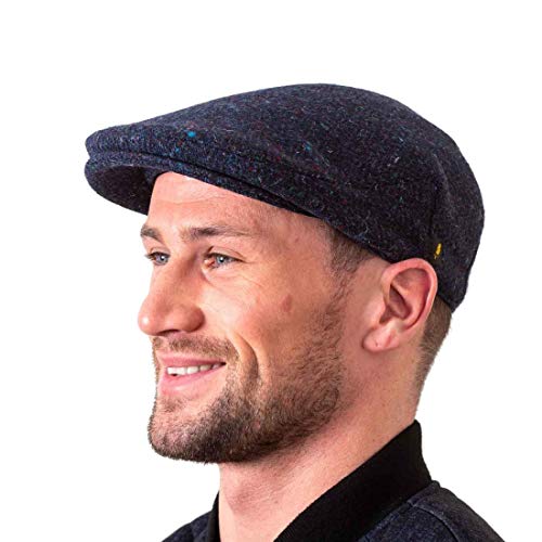 Hatman of Ireland Authentische Tweed Flachkappe für Herren 100% Donegal Tweed Fischgrätenmuster handgefertigt Hergestellt in Irland Hatman of Ireland Authentische Tweed Flachkappe für Herren 100% Donegal Tweed Fischgrätenmuster handgefertigt Hergestellt in Irland von Hatman of Ireland