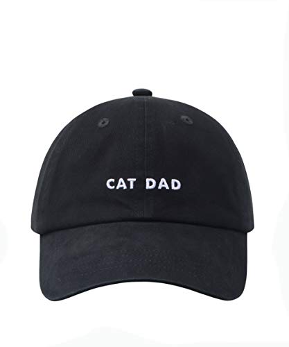 Hatphile: Katze Mama & Papa Hüte für stolze Katzen Eltern | für Männer & Frauen | bestickter Text - verstellbare Passform - 100% Baumwolle, Cat Dad Black Cap XL, large Hatphile: Katze Mama & Papa Hüte für stolze Katzen Eltern | für Männer & Frauen | bestickter Text - verstellbare Passform - 100% Baumwolle, Cat Dad Black Cap XL, large von Hatphile