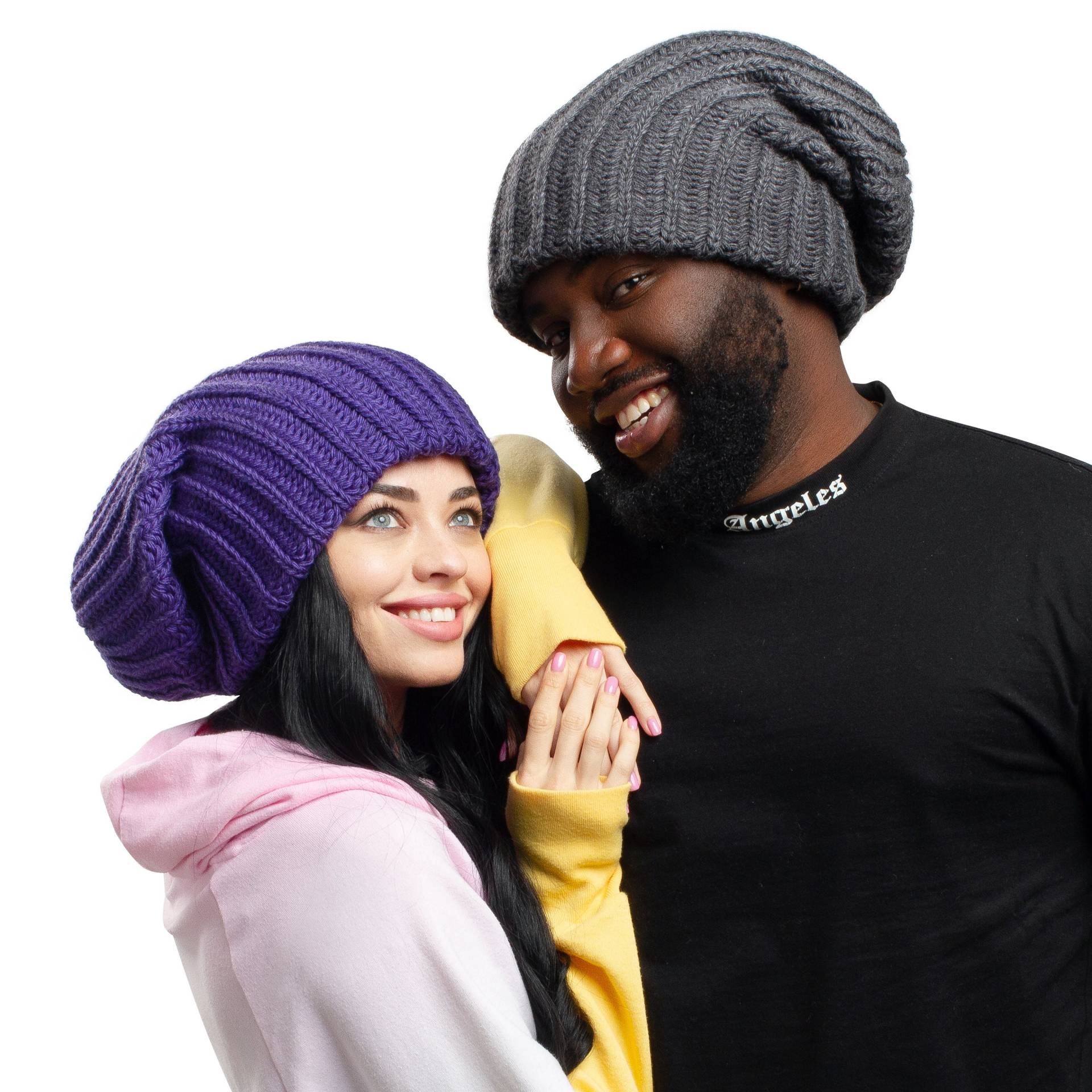 Slouchy Winter Beanie Hut Übergroß, Weich Baggy Grobstrick Mütze, Warme Dicke Cap Für Männer Und Frauen Strickmütze von HatsCats