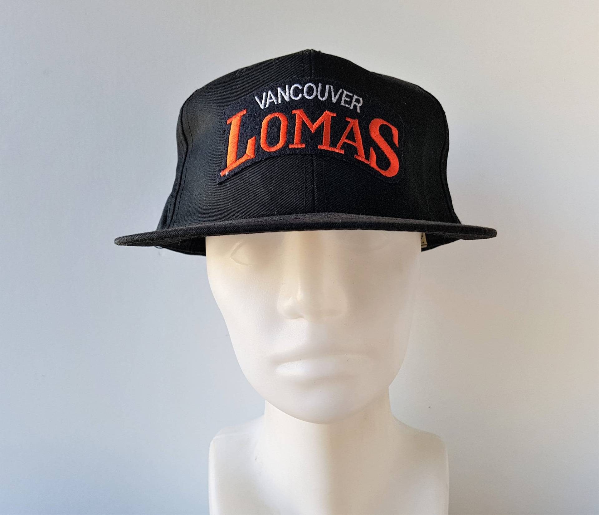 Vintage 1980Er Jahre Vancouver Lomas Snapback Hut Seltene Fastpitch Softball Team Baseballkappe Ted Fletcher Sports Herren Verstellbarer Bogen Logo von HatsForward