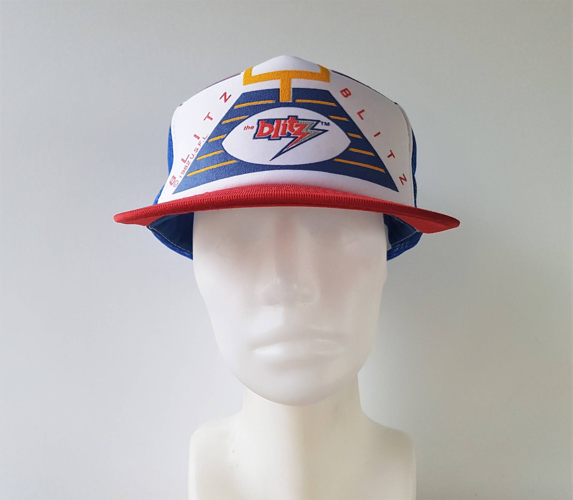 Vintage 1982 Chicago Blitz Usfl Trucker Cap - Deadstock Sportmütze von HatsForward