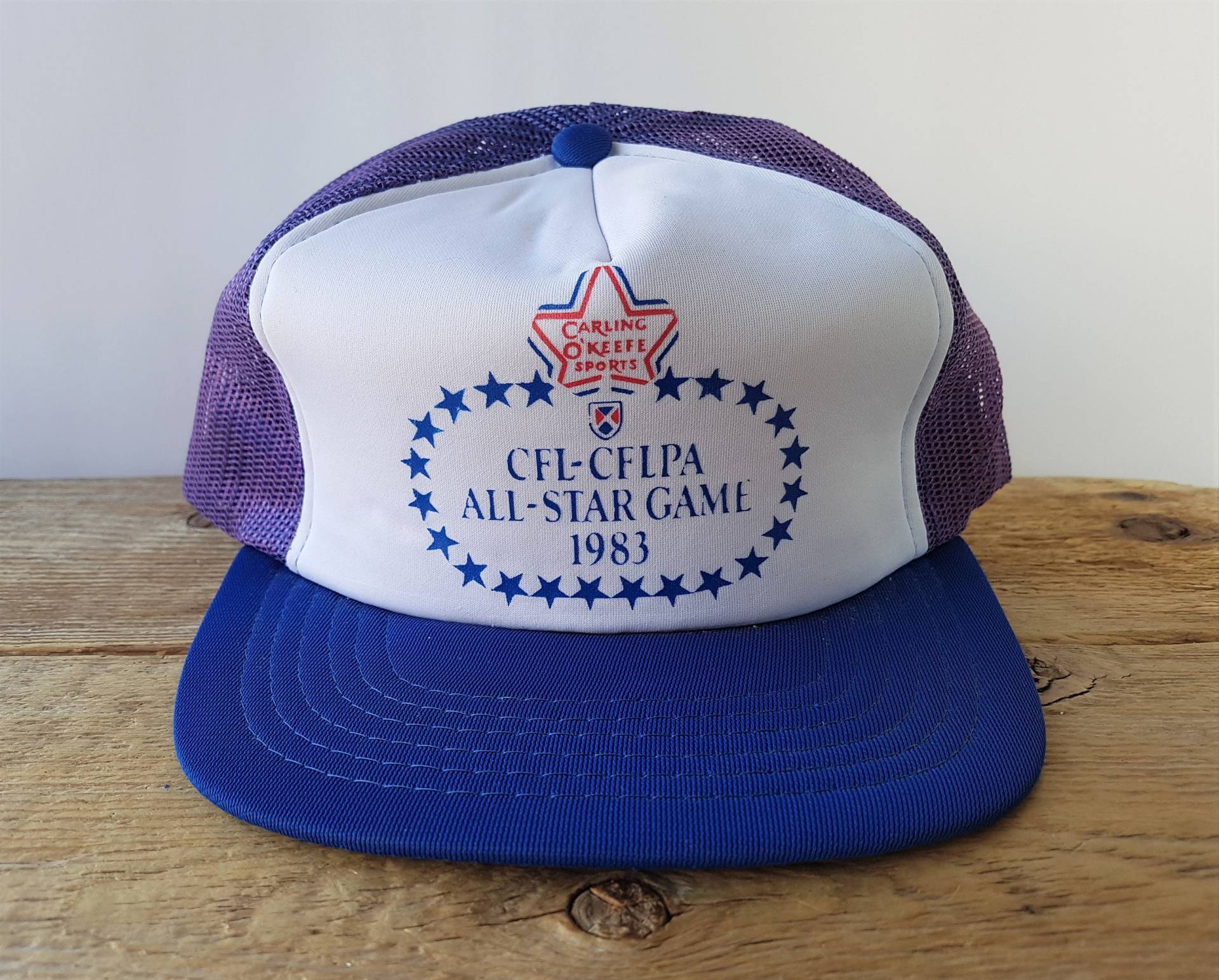Vintage 1983 Cfl All-star Game Trucker Hut, Carling O'keefe Promo von HatsForward