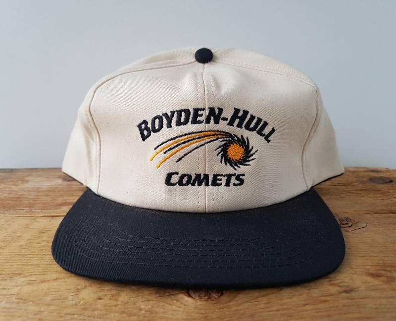 Vintage 90Er Jahre Boyden Hull Comets Snapback Hat - Bestickte Zweifarbige Zipfelmütze von HatsForward