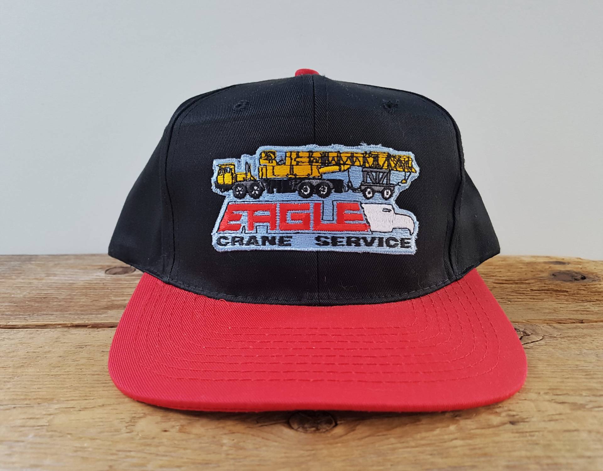 Vintage 90Er Jahre Eagle Crane Service Snapback Hat Surrey Bc Company Werbe Baseballkappe Ajm Headwear 2 Tone Ballcap von HatsForward