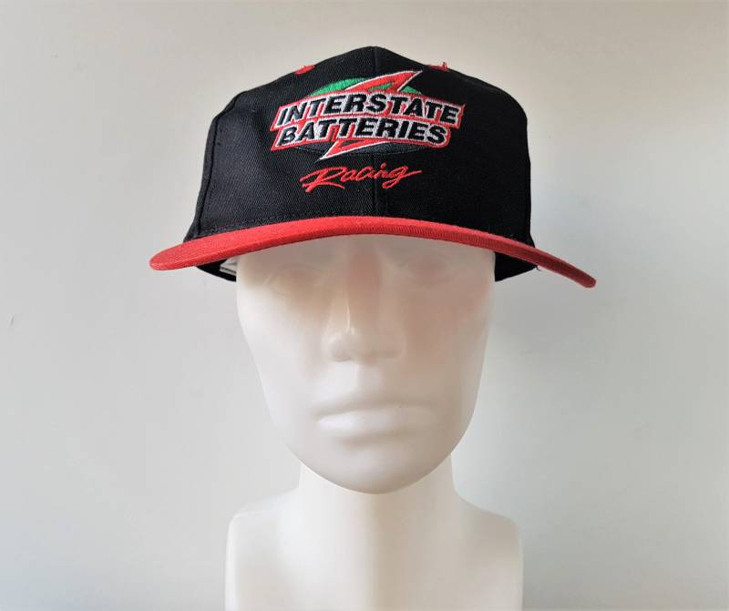 Vintage 90Er Jahre Interstate Batteries Racing Snapback Hat Nascar Baseball Cap 2 Tone Archibald Apparel Group Ballkappe von HatsForward
