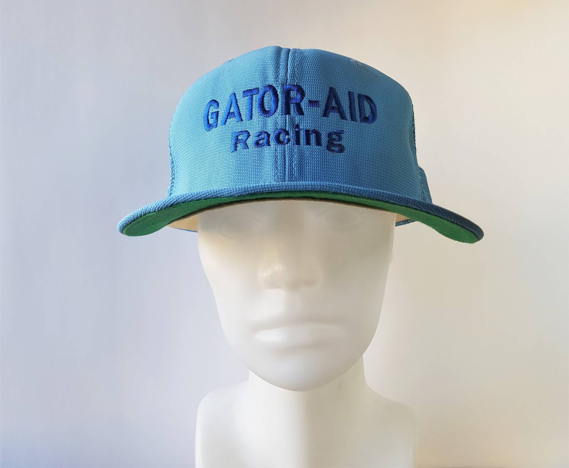 Vintage Gator-Aid Racing New Era Pro Model Trucker Cap - Made in Usa Snapback Hellblau Mesh Baseballmütze One Size Original Ballcap von HatsForward