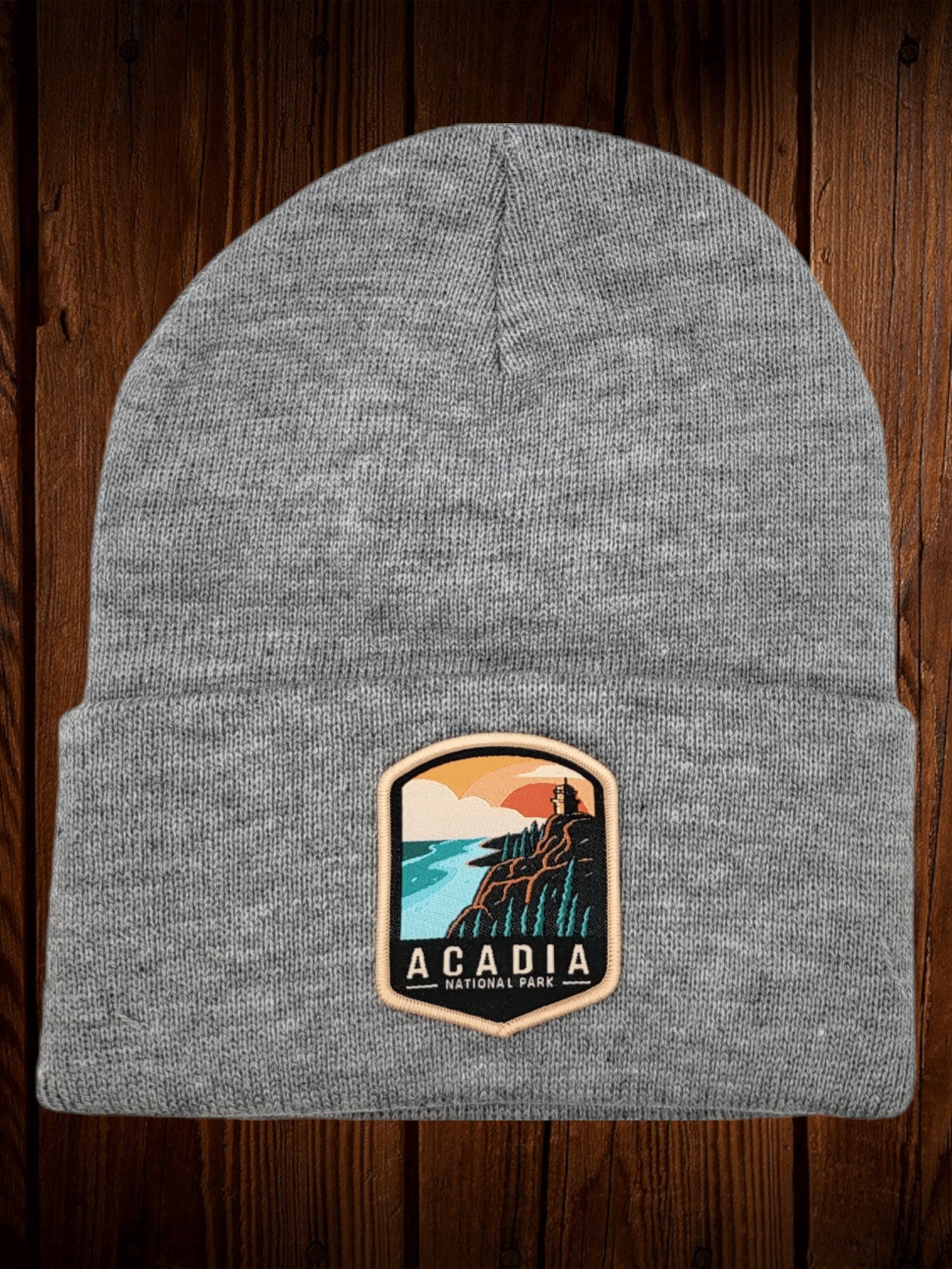 Acadia Beanie Mit Patch von HatsPatches