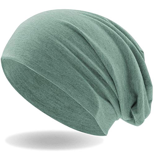 Hatstar® Klassische Slouch Long Beanie Mütze | leicht und weich | für Damen und Herren | Übergangsmütze für Frühling und Sommer (Petrol) von Hatstar