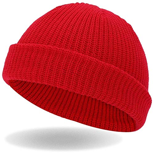 Hatstar Trawler Unisex Beanie Mütze Seemanns Fishers Mütze für Damen und Herren (rot) von Hatstar