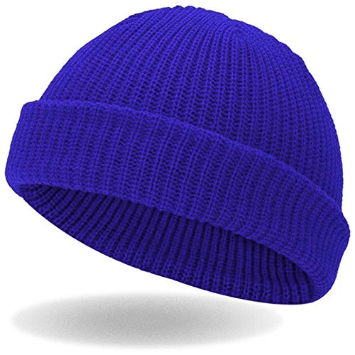 Hatstar Trawler Unisex Beanie Mütze Seemanns Fishers Mütze für Damen und Herren (royal) von Hatstar