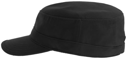 Hatstar Unisex Cap im Military-Stil | aus robustem Baumwoll-Twill | Klettverschluss verstellbar | Damen Herren, Kinder (schwarz) von Hatstar