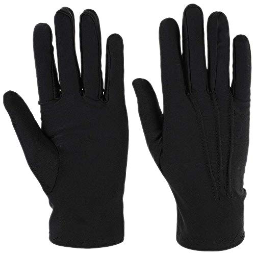 Schwarze Handschuhe | in Einheitsgröße | mit Biesen | für Damen - Herren | Accessoire zu Karneval, Fasching und Halloween von Hatstar