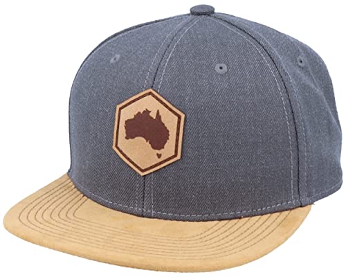 Hatstore Australia Map Patch Dark Heather Grey/Suede Cap - Grösse: One Size - (55-60 cm) von Hatstore