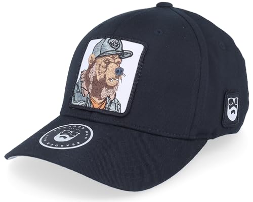 Hatstore Bear Cap Man Black Flexfit Cap - Grösse: L/XL - (58-61 cm) von Hatstore