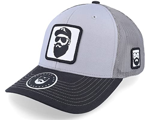 Hatstore Cap Man Woven Patch Grey/Charcoal/Black Trucker Cap - Grösse: One Size - (55-60 cm) von Hatstore