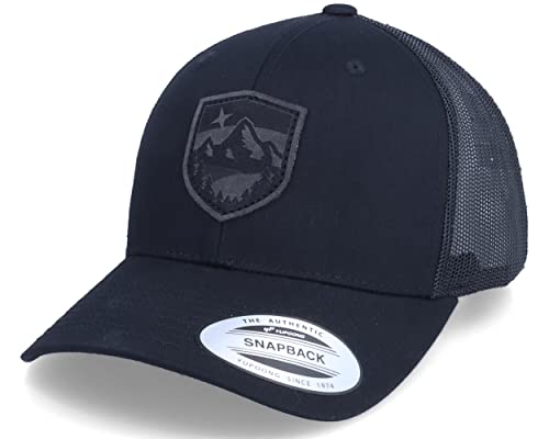 Hatstore Charcoal Starry Mountain Patch Black Trucker Cap - Grösse: One Size - (55-60 cm) von Hatstore