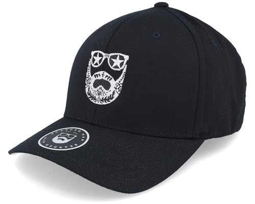 Hatstore Day of The Beard Black Flexfit Cap - Grösse: S/M - (55-58 cm) von Hatstore