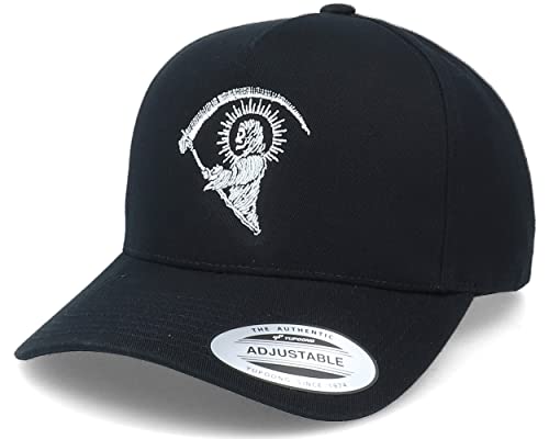 Hatstore Grim Reaper Curved A-Frame Black Adjustable Cap - Grösse: One Size - (55-60 cm) von Hatstore