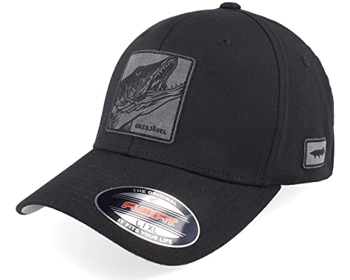 Hatstore Grisjävel Engraved Patch Black Flexfit Cap - Grösse: L/XL - (58-61 cm) von Hatstore