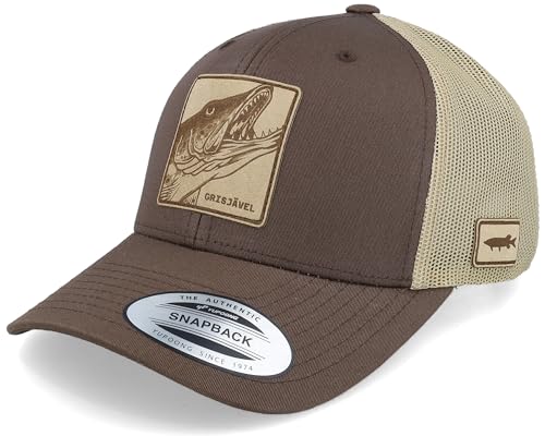 Hatstore Grisjävel Laser Retro Brown/Khaki Trucker Cap - Grösse: One Size - (55-60 cm) von Hatstore